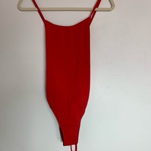 Red Jolyn one piece swimsuit